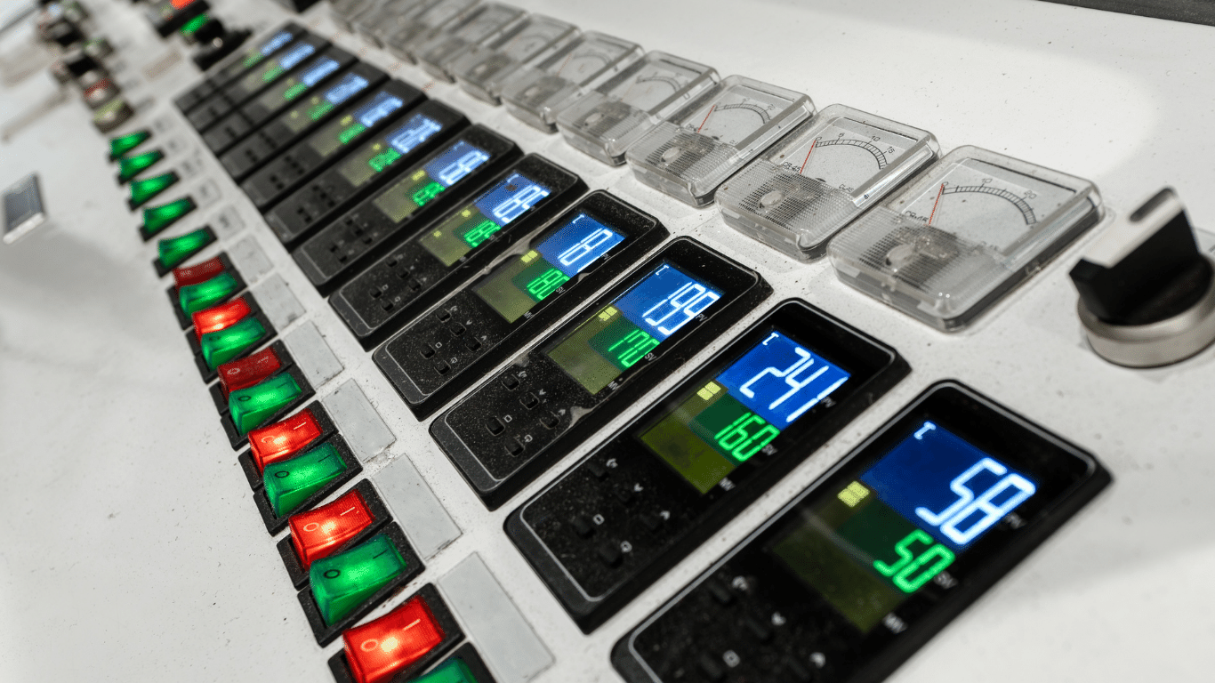 painel controlador de temperatura